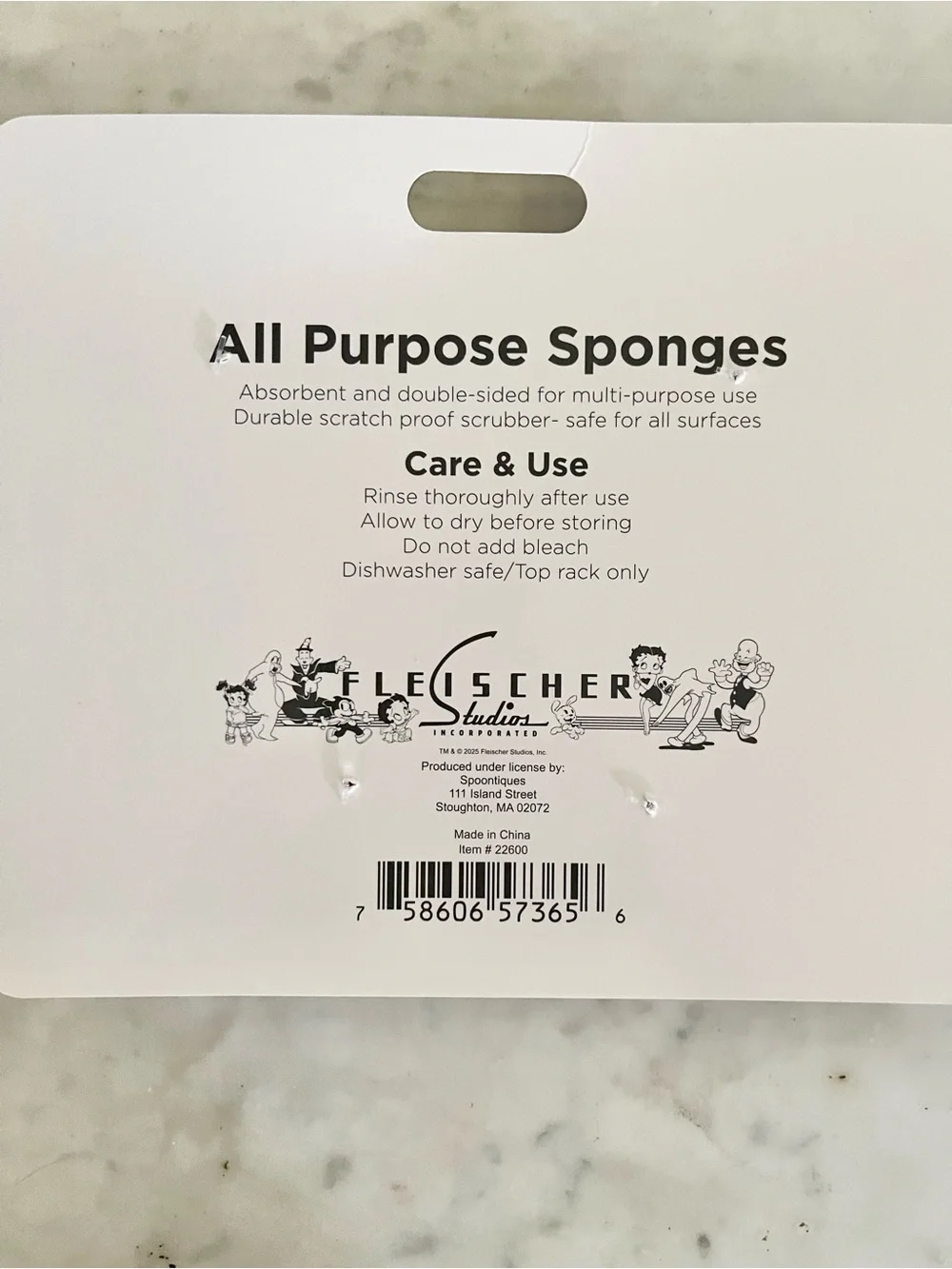 Betty Boop All Purpose Sponges